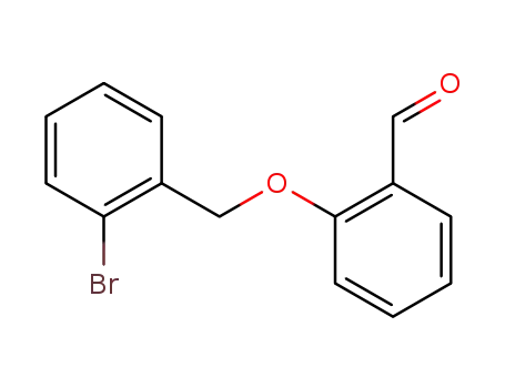 Molecular Structure of 137266-01-4 (Benzaldehyde, 2-[(2-bromophenyl)methoxy]-)