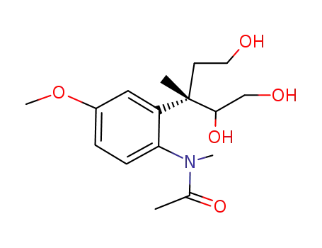 N-{2-[(S)-2,3-Dihydroxy-1-(2-hydroxy-ethyl)-1-methyl-propyl]-4-methoxy-phenyl}-N-methyl-acetamide