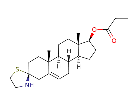 5-androstene-17β-propionyloxy-3-spiro-2'-(1',3'-thiazolidine)