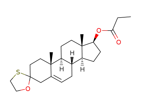 5-androstene-17β-propionyloxy-3-spiro-2'-(1',3'-oxathiolane)