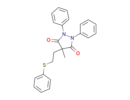 4-(2-phenylthioethyl)-4-methyl-1,2-diphenyl-3,5-pyrazolidinedione