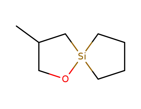 Molecular Structure of 139017-06-4 (1-Oxa-5-silaspiro[4.4]nonane, 3-methyl-, (R)-)