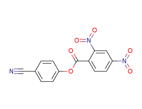 Molecular Structure of 139361-29-8 (Benzonitrile, 4-[(2,4-dinitrobenzoyl)oxy]-)