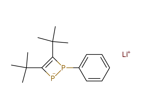 Molecular Structure of 96693-31-1 (1,2-Diphosphete, 3,4-bis(1,1-dimethylethyl)-1,2-dihydro-1-phenyl-,
lithium salt)