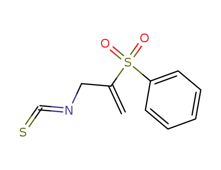 Molecular Structure of 142231-46-7 (Benzene, [[1-(isothiocyanatomethyl)ethenyl]sulfonyl]-)