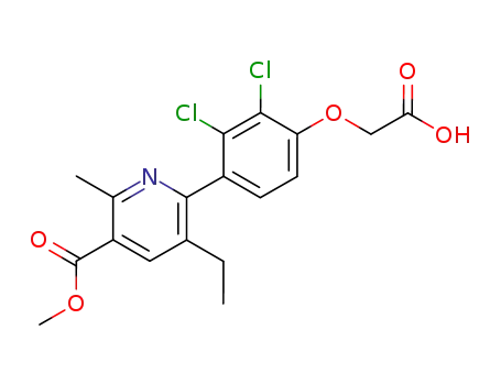 <2,3-Dichlor-4-(3-ethyl-5-methoxycarbonyl-6-methyl-pyridin-2-yl)phenoxy>-essigsaeure