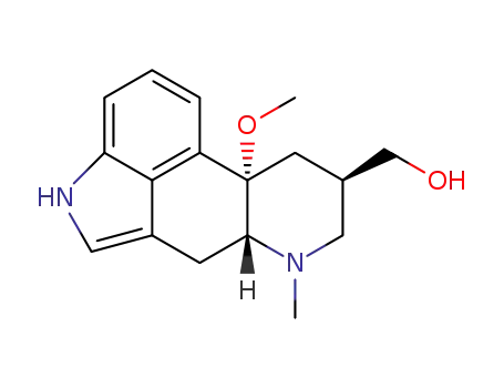 Molecular Structure of 35121-60-9 (10-methoxy-6-methylergoline-8beta-methanol)