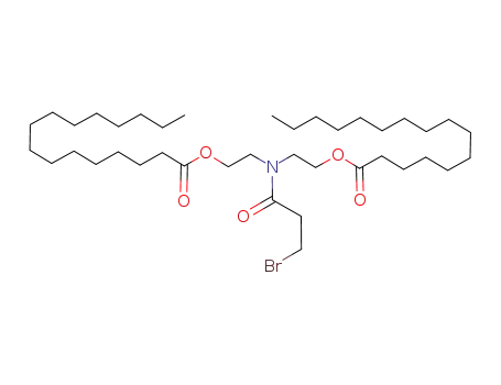 3-bromopropionylbis<2-(n-hexadecanoyloxycarbonyl)ethyl>amine