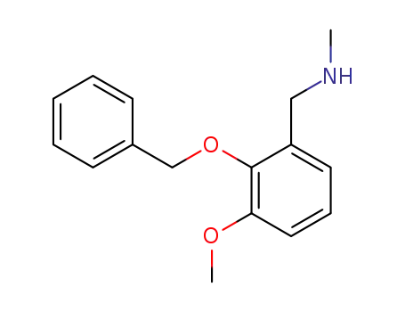 Molecular Structure of 88741-41-7 (1-[2-(BENZYLOXY)-3-METHOXYPHENYL]-N-METHYLMETHANAMINE)