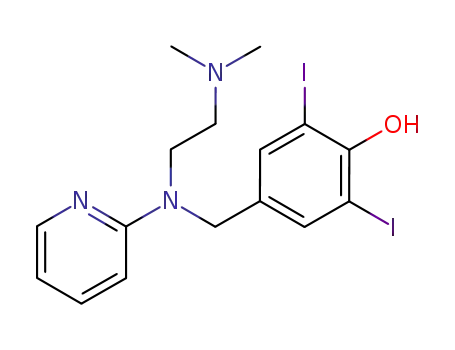 N-(4-hydroxy-3,5-di-iodobenzyl)-N',N'-dimethyl-N-2-pyridinyl-1,2-ethanediamine