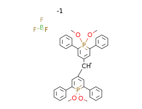 bis-(1,1-dimethoxy-2,6-diphenyl-1λ5-phosphinin-4-yl)-methinium; tetrafluoroborate