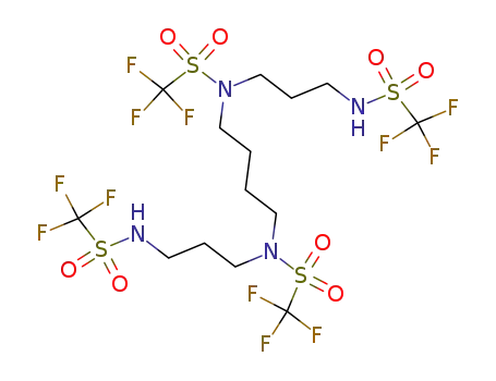 C,C,C-Trifluoro-N-(3-trifluoromethanesulfonylamino-propyl)-N-{4-[trifluoromethanesulfonyl-(3-trifluoromethanesulfonylamino-propyl)-amino]-butyl}-methanesulfonamide