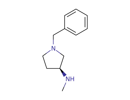 Molecular Structure of 169749-99-9 ((3S)-(+)-1-Benzyl-3-(methylamino)pyrrolidine)
