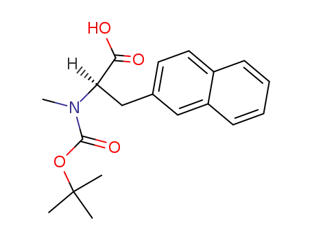 Molecular Structure of 147577-61-5 (BOC-N-METHYL-D-2-NAPHTHYLALANINE)