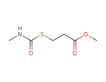 Molecular Structure of 78614-25-2 (methyl 3-[(methylcarbamoyl)sulfanyl]propanoate)