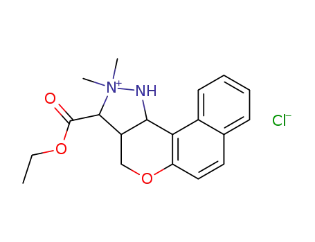3-Ethoxycarbonyl-2,2-dimethyl-1,2,3,3a,4,11c-hexahydro-5-oxa-1-aza-2-azonia-cyclopenta[c]phenanthrene; chloride