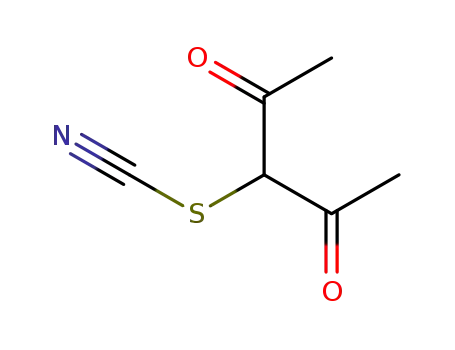 Molecular Structure of 7153-90-4 (3-thiocyanatopentane-2,4-dione)