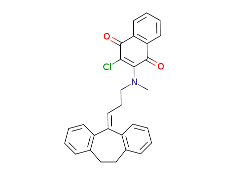 3-Chlor-2-cyclohepten-5-yliden)-propylamino>-1,4-naphthochinon