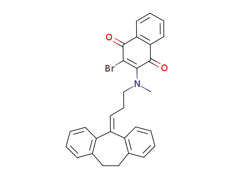 3-Brom-2-cyclohepten-5-yliden)-propylamino>-1,4-naphthochinon