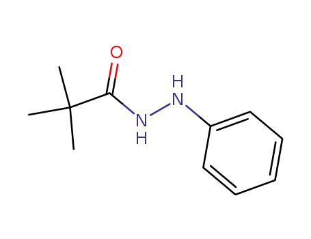 Molecular Structure of 42054-12-6 (Propanoic acid, 2,2-dimethyl-, 2-phenylhydrazide)