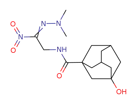 3-Hydroxy-adamantane-1-carboxylic acid [2-(dimethyl-hydrazono)-2-nitro-ethyl]-amide