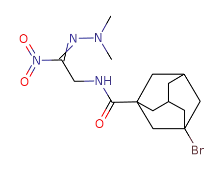 3-Bromo-adamantane-1-carboxylic acid [2-(dimethyl-hydrazono)-2-nitro-ethyl]-amide