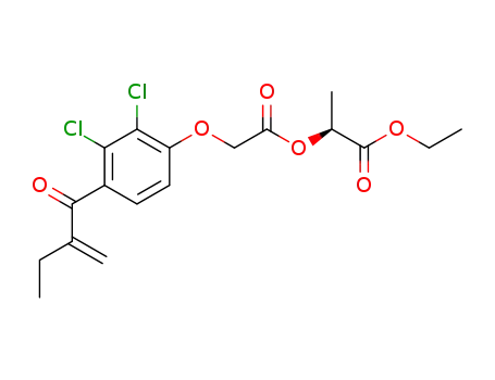 (S)-2-(2,3-Dichlor-4-(2-methylen-1-oxobutyl)-phenoxyacetyl)-oxypropionsaeureethylester