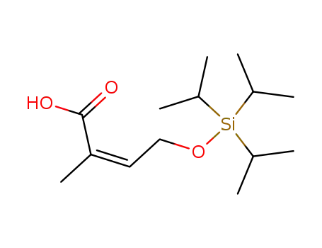 (Z)-2-Methyl-4-triisopropylsilanyloxy-but-2-enoic acid