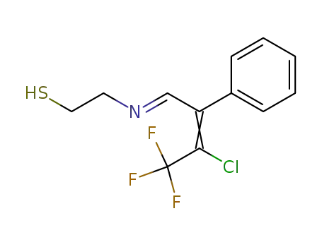2-<(3-chloro-4,4,4-trifluoro-2-phenylbut-2-enylidene)amino>ethanethiol