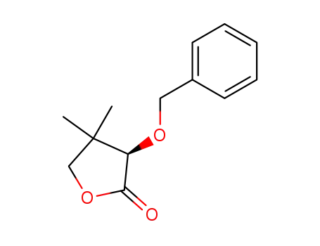 Molecular Structure of 20374-33-8 (2(3H)-Furanone, dihydro-4,4-dimethyl-3-(phenylmethoxy)-, (3R)-)