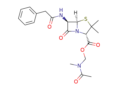 (2S,5R,6R)-3,3-Dimethyl-7-oxo-6-phenylacetylamino-4-thia-1-aza-bicyclo[3.2.0]heptane-2-carboxylic acid (acetyl-methyl-amino)-methyl ester