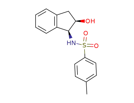 Molecular Structure of 171562-32-6 (Benzenesulfonamide,
N-[(1S,2R)-2,3-dihydro-2-hydroxy-1H-inden-1-yl]-4-methyl-)