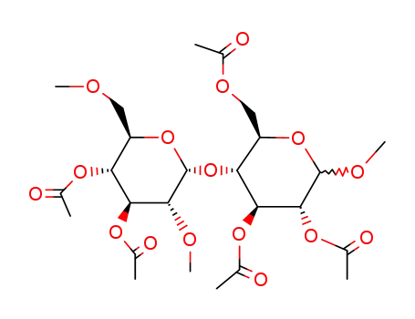 methyl-[O2,O3,O6-triacetyl-O4-(O3,O4-diacetyl-O2,O6-dimethyl-α-D-glucopyranosyl)]-D-glucopyranoside