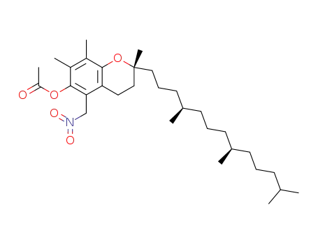 acetic acid 3,4-dihydro-5-nitromethyl-2,7,8-trimethyl-2-(4,8,12-trimethyltridecyl)-2H-1-benzopyran-6-yl ester