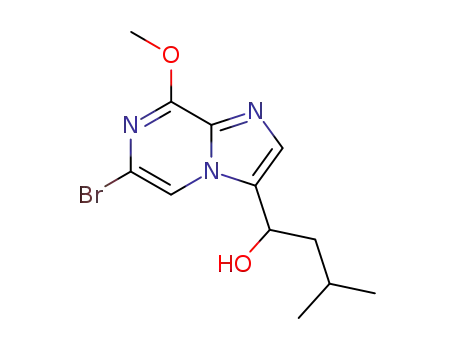 1-(6-Bromo-8-methoxy-imidazo[1,2-a]pyrazin-3-yl)-3-methyl-butan-1-ol
