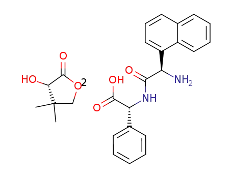 (R)-((R)-2-Amino-2-naphthalen-1-yl-acetylamino)-phenyl-acetic acid; compound with (S)-3-hydroxy-4,4-dimethyl-dihydro-furan-2-one