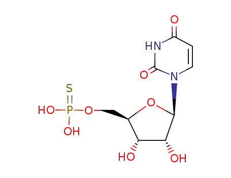 O-((2R,3S,4R,5R)-5-(2,4-dioxo-3,4-dihydropyrimidin-1(2H)-yl)-3,4-dihydroxy-tetrahydrofuran-2-yl)methyl O,O-dihydrogen phosphorothioate