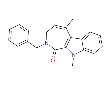 2-benzyl-5,10-dimethyl-1,2,3,10-tetrahydroazepino[3,4-b]indol-1-one
