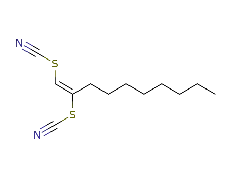 (E)-1,2-Bis-thiocyanato-dec-1-ene