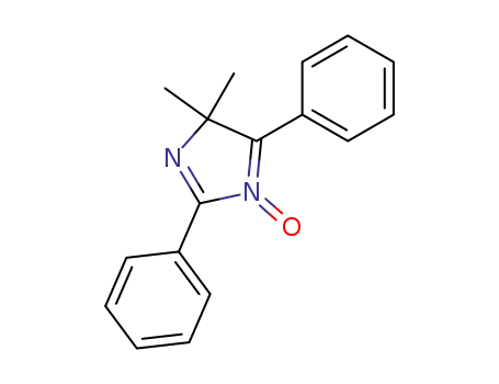 Molecular Structure of 38870-61-0 (4H-Imidazole, 4,4-dimethyl-2,5-diphenyl-, 1-oxide)