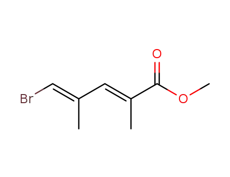 Molecular Structure of 400736-94-9 (2,4-Pentadienoic acid, 5-bromo-2,4-dimethyl-, methyl ester, (2E,4E)-)