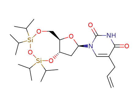 5-Allyl-1-((2R,3aS,9aR)-5,5,7,7-tetraisopropyl-tetrahydro-1,4,6,8-tetraoxa-5,7-disila-cyclopentacycloocten-2-yl)-1H-pyrimidine-2,4-dione