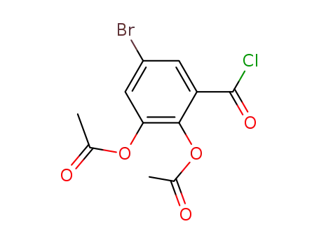 5-bromo-2,3-diacetoxybenzoyl chloride