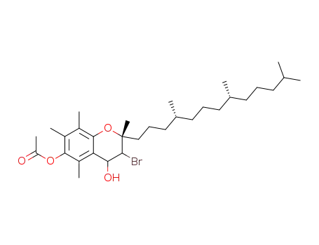 6-acetoxy-3-bromo-2,5,7,8-tetramethyl-2-(4,8,12-trimethyltridecyl)-4-chromanol
