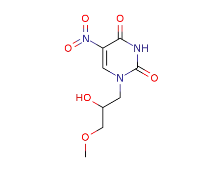 1-(2-hydroxy-3-methoxypropyl)-5-nitrouracil