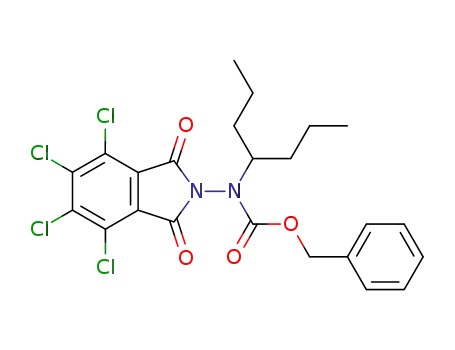 (1-propyl-butyl)-(4,5,6,7-tetrachloro-1,3-dioxo-1,3-dihydro-isoindol-2-yl)-carbamic acid benzyl ester