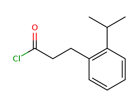 Molecular Structure of 365554-36-5 (Benzenepropanoyl chloride, 2-(1-methylethyl)-)