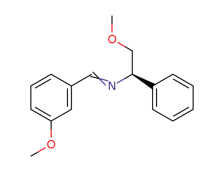 ((R)-2-Methoxy-1-phenyl-ethyl)-[1-(3-methoxy-phenyl)-meth-(E)-ylidene]-amine