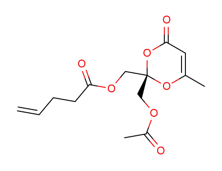 (S)-{2-[(acetoxy)methyl]-6-methyl-4-oxo-4H-1,3-dioxin-2-yl}methyl pent-4-enoate