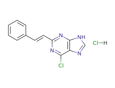 6-chloro-2-trans-styrylpurine hydrochloride